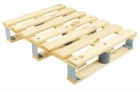 Düsseldorfská paleta s výztuží 800 × 600 × 120mm čtyřcestná – dřevěná – ISMP 15