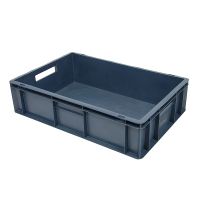 Stohovací eurokontejner, objem 27 litrů, uzavřený, 600x400x150mm