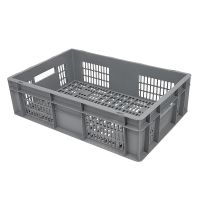 Stohovací eurokontejner, kapacita 30 litrů, perforovaný, 600x400x170mm