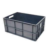 Stohovací eurokontejner, kapacita 52 litrů, uzavřený, 600x400x270mm