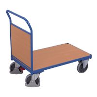 Plošinový vozík s uzavřeným posuvným madlem, 1320x800x990 mm