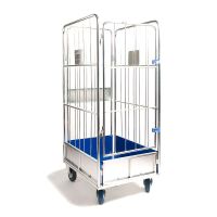 Rollkontejner pro vychystávání zboží, 8 polic, 4 vodící kolečka, 1085x700x1170 mm