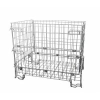 Drátěný box, nosnost 600 kg, skládací, galvanicky pozinkovaný, 1200x800x1000mm